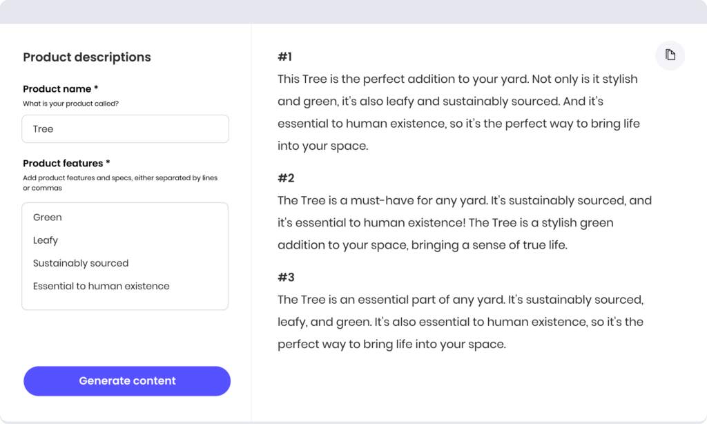 Ai Product Description Writer